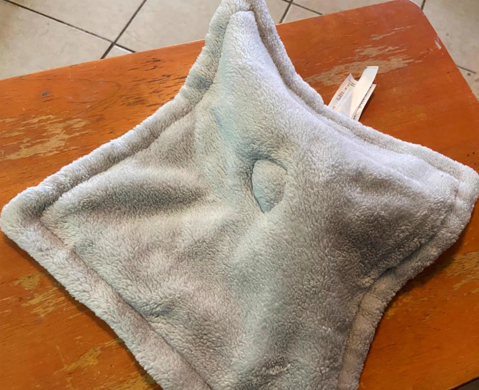 Koala Baby Gray Knit Panda Bear Lovey Plush Blue/Gray Faux Fur Security Blanket - Image 3 of 4