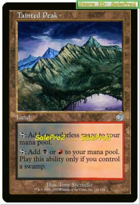 MTG マジック ザ ギャザリング TORMENT トーメント TAINTED PEAK magic TORMENT MTG BLACK RED RARE MINT DUAL LAND