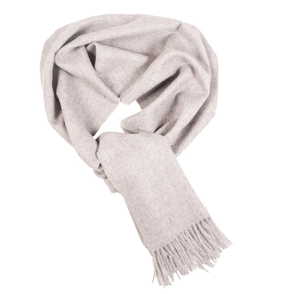 Light Grey Alpaca Wool Scarf Soft Warm Winter Scarf Natural Fiber Unisex Gift