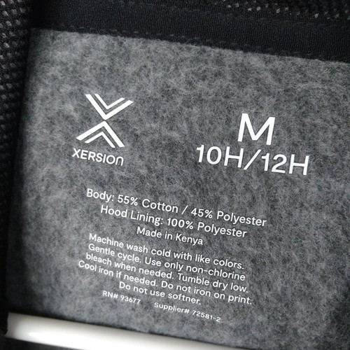 Xersion 1/4 Zip Hoodie Boy's M 10H/12H Gray Fleece Lined Activewear Sweatshirt - Picture 6 of 8