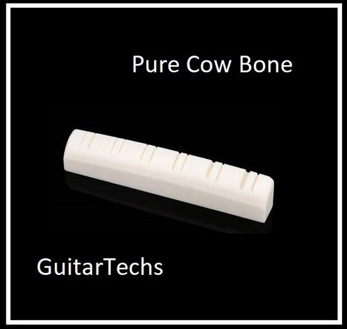 MusicianAtHeart REAL BONE NUT made for GIBSON 12 String Guitar - Pure Cowbone - Picture 2 of 3