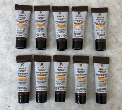 Lot of 10 Kiehl's Powerful Strength Line-Reducing Concentrate 0.17 fl oz 5ml