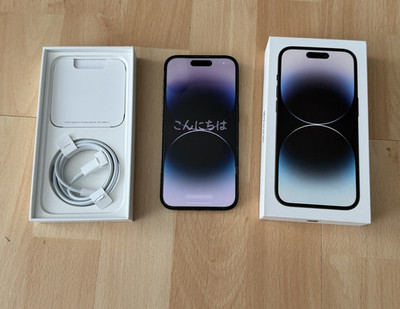 Apple iPhone 14 Pro Schwarz Slate Stil, OVP