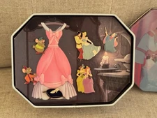Vintage Disney Pin Set 45th Anni Cinderella Jaq Gus Fairy Godmother Prince