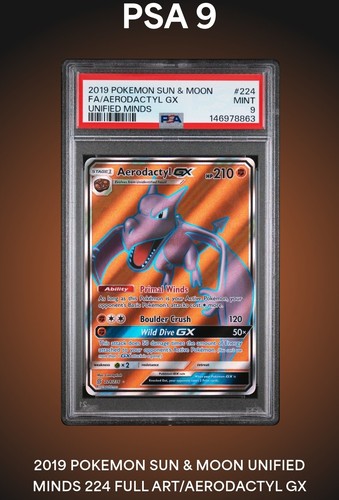 Aerodactyl-GX graded PSA 9 for sale on eBay