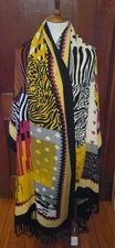 Dana Xu Scarf NWT Colorful 100% Wool Large 96 X 43 Scarf/ Pashmina **READ**