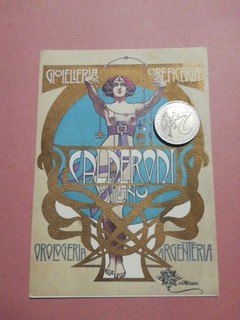 GM1348 Advertising Card Calderoni Milano Illustrated Jewelry MATALONI