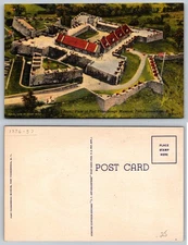 Aerial View Fort Ticonderoga Museum New York Postcard