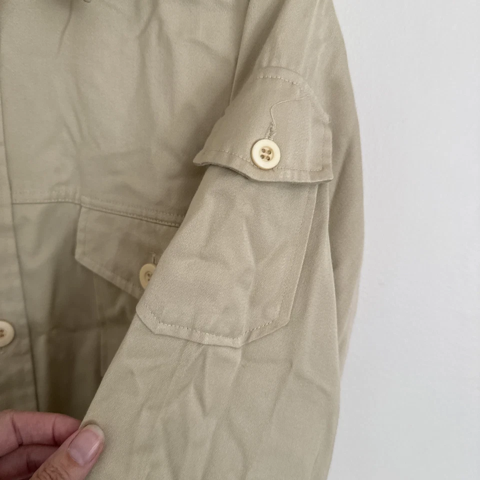 Camisa Vintage McGregor Saturday & Sunday Años 50 Charretera Safari 15 1/2 Tostado EE. UU. Foto 3 de 4