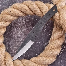 8'' 1095 High Carbon Steel Knife Blank Blade DIY Bushcraft Hunting Knife Making