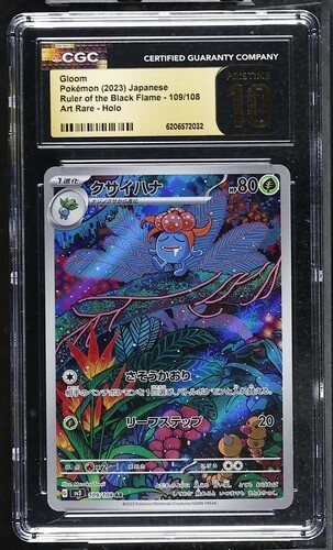 CGC 10 Pristine Gloom 109/108 AR Art Rare Ruler of the Black Flame sv3 Pokemon