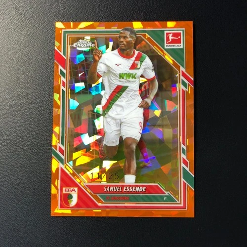 2025-26 Topps Chrome Bundesliga Sapphire Samuel Essende Orange /25