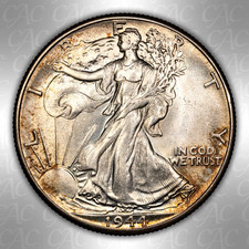 MS 63 Graded 1944 Year Liberty Walking Half Dollars (1916-1947