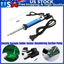 Electric Vacuum Solder Sucker Desoldering Suction Pump Iron Gun Drill Rod Tool
