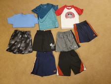 Boys 5/6, 7 Shorts and Tee Shirts Set Lot - Nike, Under Armour, RBX and more