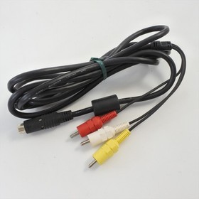 Stereo AV Cable (RCA) For Sega Saturn HSS-0106 Official Boxed JAPAN Game 0359