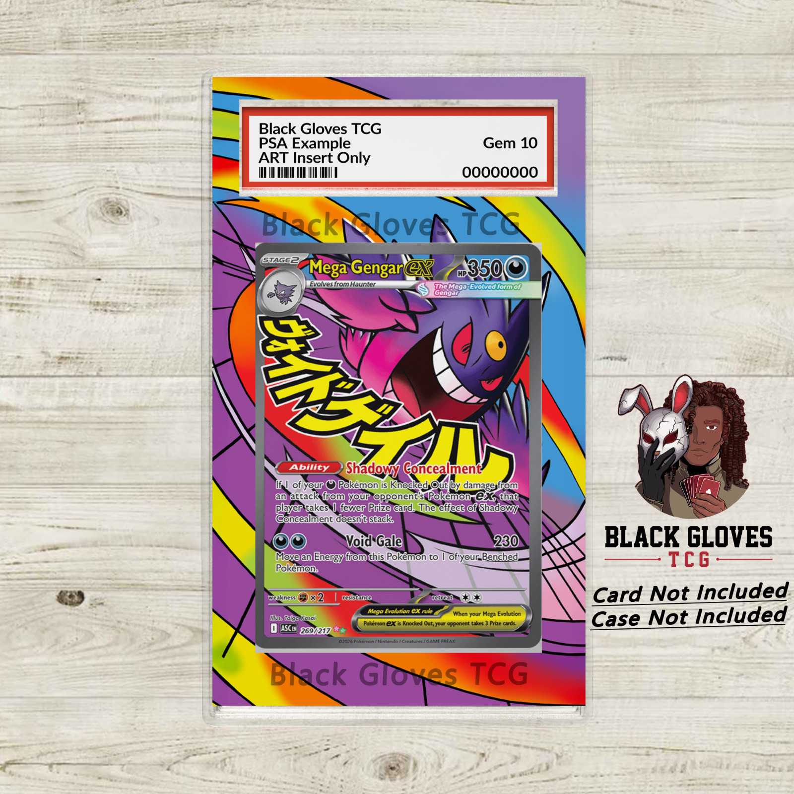 Mega Gengar ex 269/217 Mega Attack Rare Ascended Heroes - Extended Art Insert