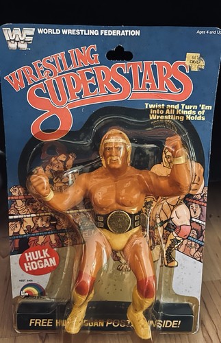 1984 LJN MOC Five Back WWF Hulk Hogan Action Figur...