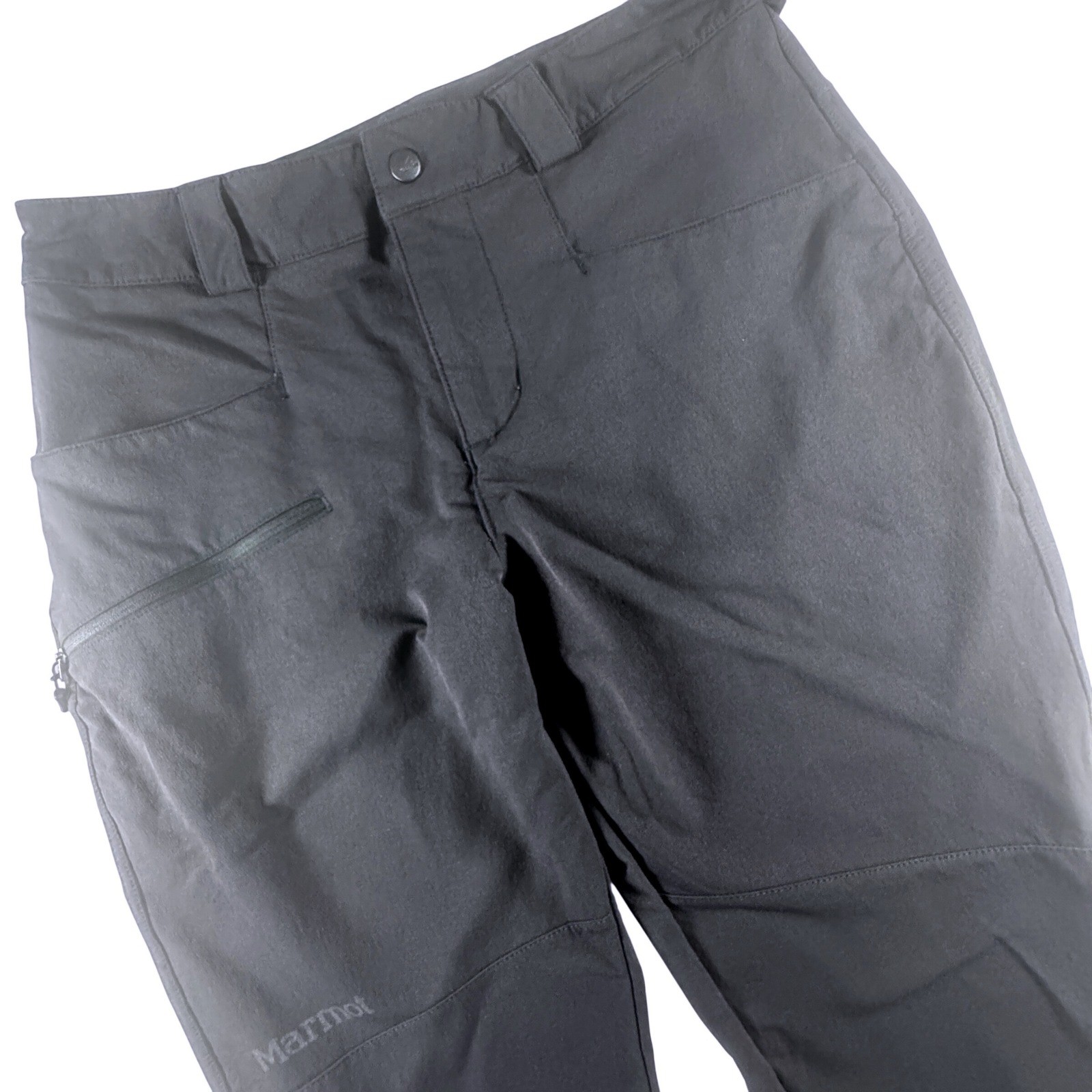 Marmot Scree Softshell Hiking Pants Women 8S Black Fleece Li