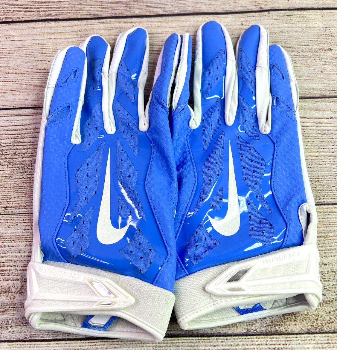 NIKE PROMO VAPOR JET 3.0 UNC FOOTBALL PE GLOVES *CAROLINA