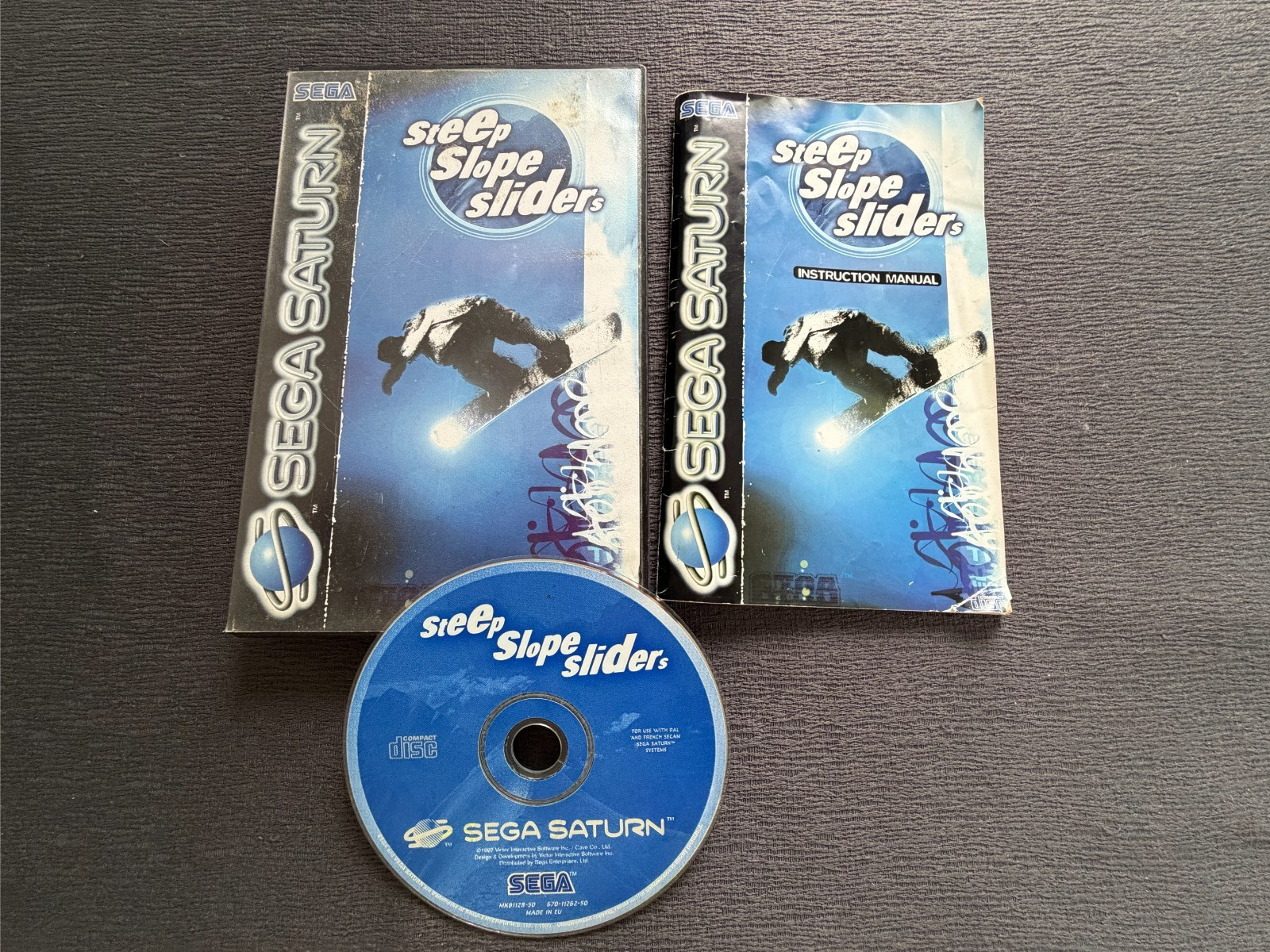 SEGA Saturn Steep Slope Sliders Pal complet en bon état!