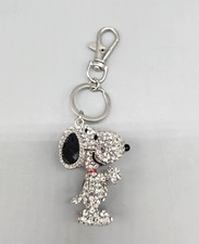 Snoopy Peanuts 3D Crystal Rhinestone Keychain Bling Bag Charm Key Ring 2025