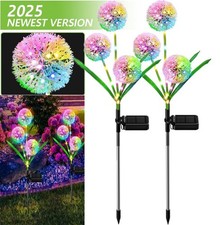 2x LED Solar Pusteblume Gartenleuchte Solarleuchte Solarlampe Terrasse Deko IP65