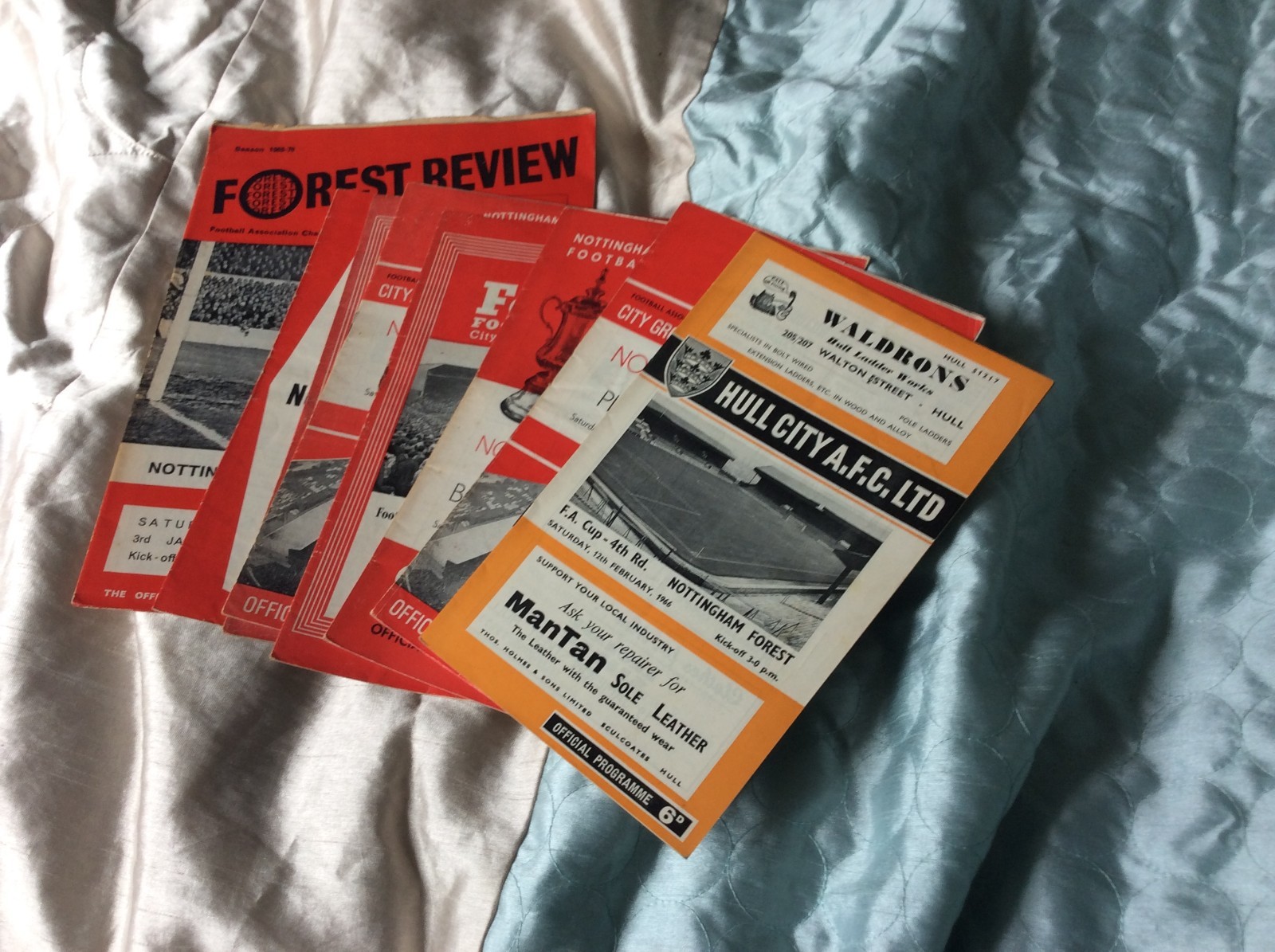8 NOTTINGHAM FOREST FA CUP PROGRAMMES FROM THE 1960s X | eBay UK