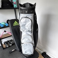 TaylorMade Deluxe Cart Bag 14-Way Dividers 7-Pocket Zip Black/Grey