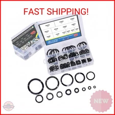 Glarks 320Pcs Carbon Steel Compression Type Wavy Wave Crinkle Spring Washers Ass