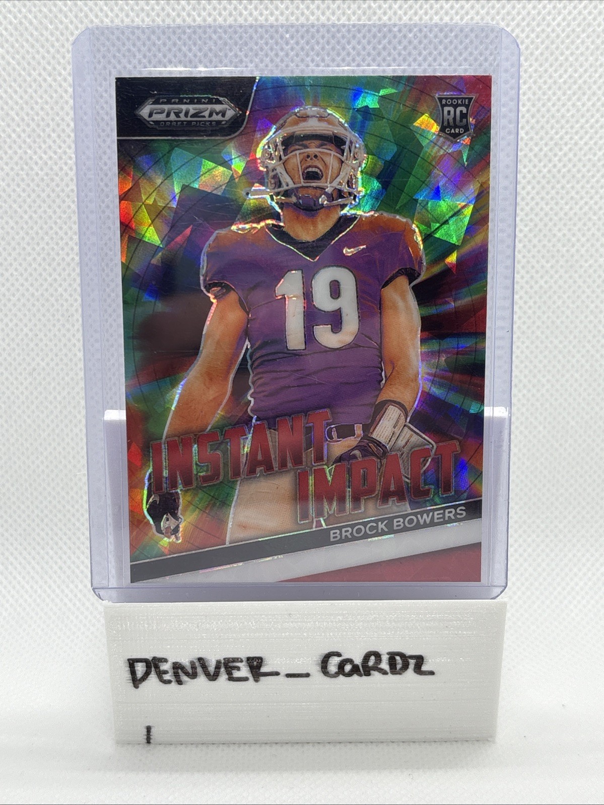 2024 Prizm Draft Picks - Instant Impact Brock Bowers #II-BB Red Ice Prizm (RC)