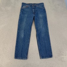 Vintage Levis 505 Jeans Mens Size 34 x 29 Blue Made In USA *Fits Small