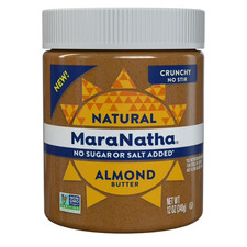 MaraNatha Natural No Sugar No Salt Crunchy Almond Butter, 12 oz