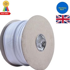 5m White Round 3 Core Mains Cable - Safe Electrical Flex with 5 AMP Rating 3.60 per metre