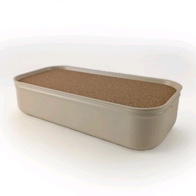 Ikea Harvmatta Box with Lid Cork Light Beige 4¾