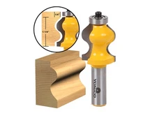 1-1/4" Ogee Foot Molding Router Bit - 1/2" Shank - Yonico 18135