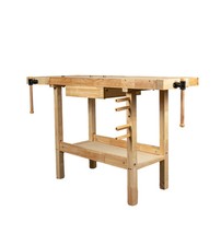 BANCO DA LAVORO EASY SYSTEM IN LEGNO DI QUERCIA 148X61x86CM