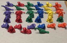Vintage Lot Of 39 Rubber Mini Safari Animal F...