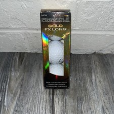 NIB! Pinnacle Gold FX Long Golf Ball 3 Pack. Long Drive Distance. Made In USA!!