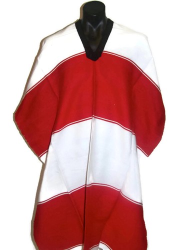Mexico Poncho Multicolour Cowboy Bandit Costume Wild West Fancy Costume Party - Picture 7 of 10