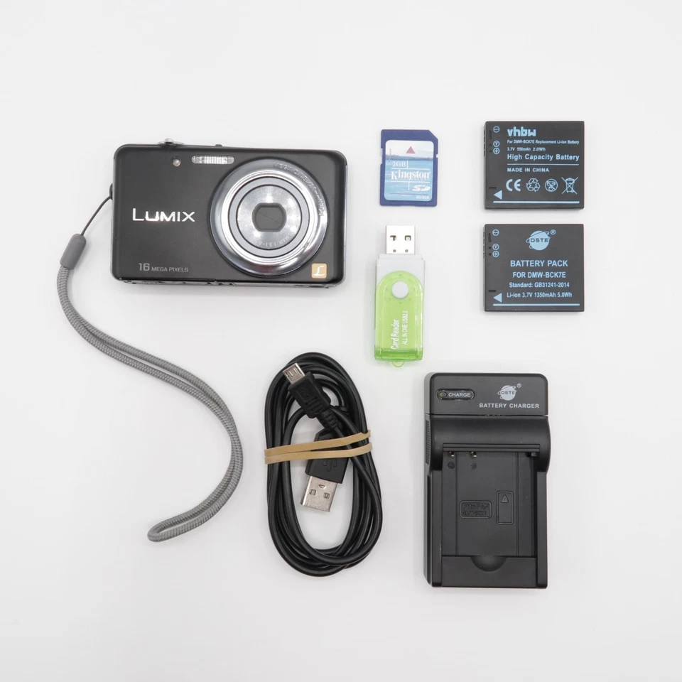 Panasonic LUMIX DMC-FS22 16.1MP Compact Digital Camera Touch Screen Kit Tested, photo 2 of 5
