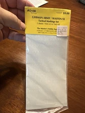 Ordnance Depot D100 1/35 Scale German Army/Waffen SS Tactical Markings Set WWII