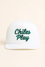 Trucker Hat - SnapBack - MSU - Chiles Play - White Flat Brim - Streetwear - Adju