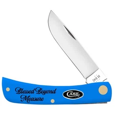 Case xx Sod Buster Jr Blessed Beyond Measure Light Blue Synthetic Pocket Knife