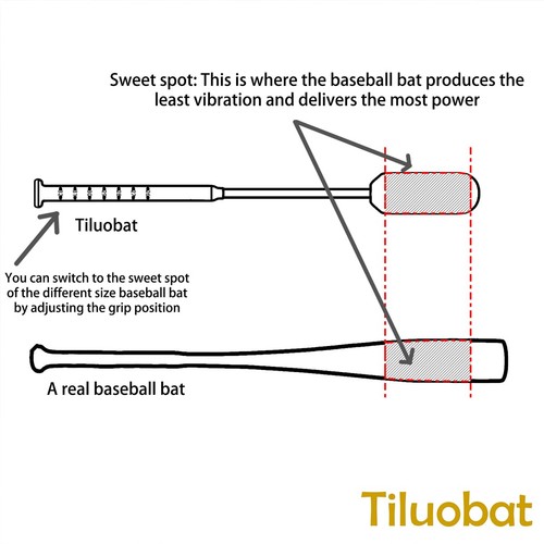 The Yellow Baseball Rope Swing Training bat Comes yellow and ball - Picture 7 of 7