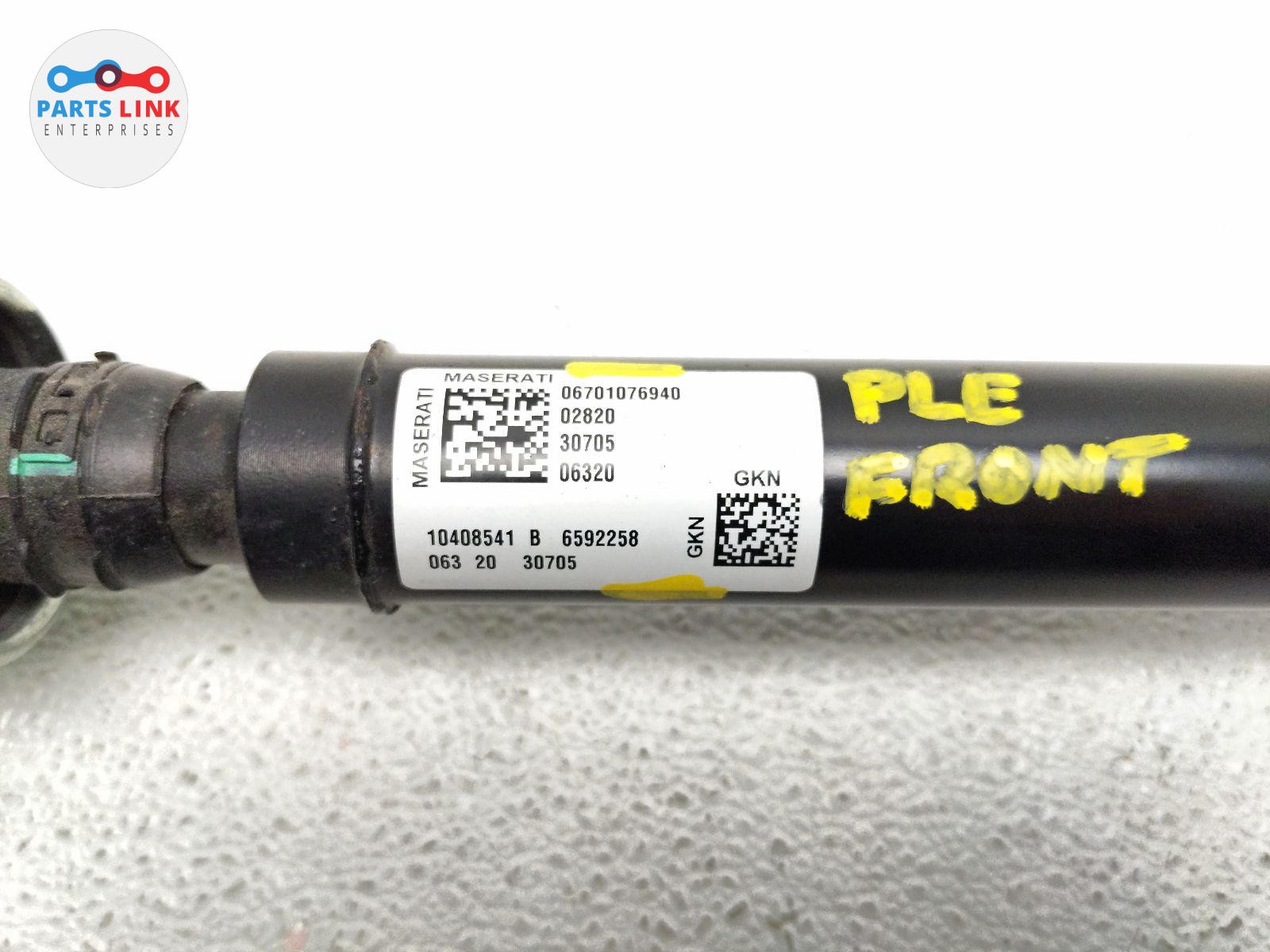 2017-20 MASERATI LEVANTE FRONT DRIVE SHAFT PROP CARDAN DRIVESHAFT ASSEMBLY M161
