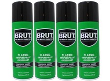 BRUT Anti-Perspirant Deodorant Spray, Classic 6 oz Pack of 4 