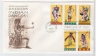 TurtlesTradingPost- American Indian Dance 1996 FDC #3072-76 Artcraft Cachet