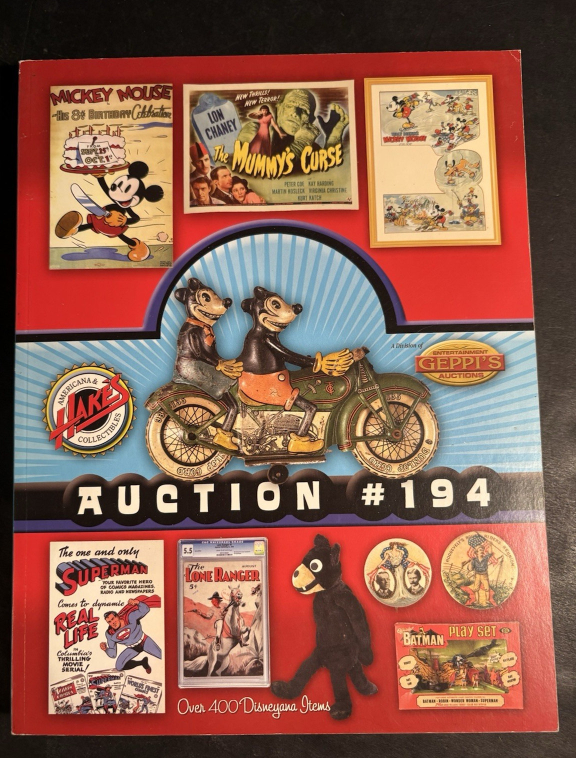 Hakes Americana & Collectables Auction Catalog #194 Antique Toys Disney Kewpie