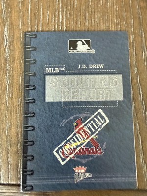 2003 Fleer Platinum #14 MSR J.D. Drew MLB Scouting Report #/400